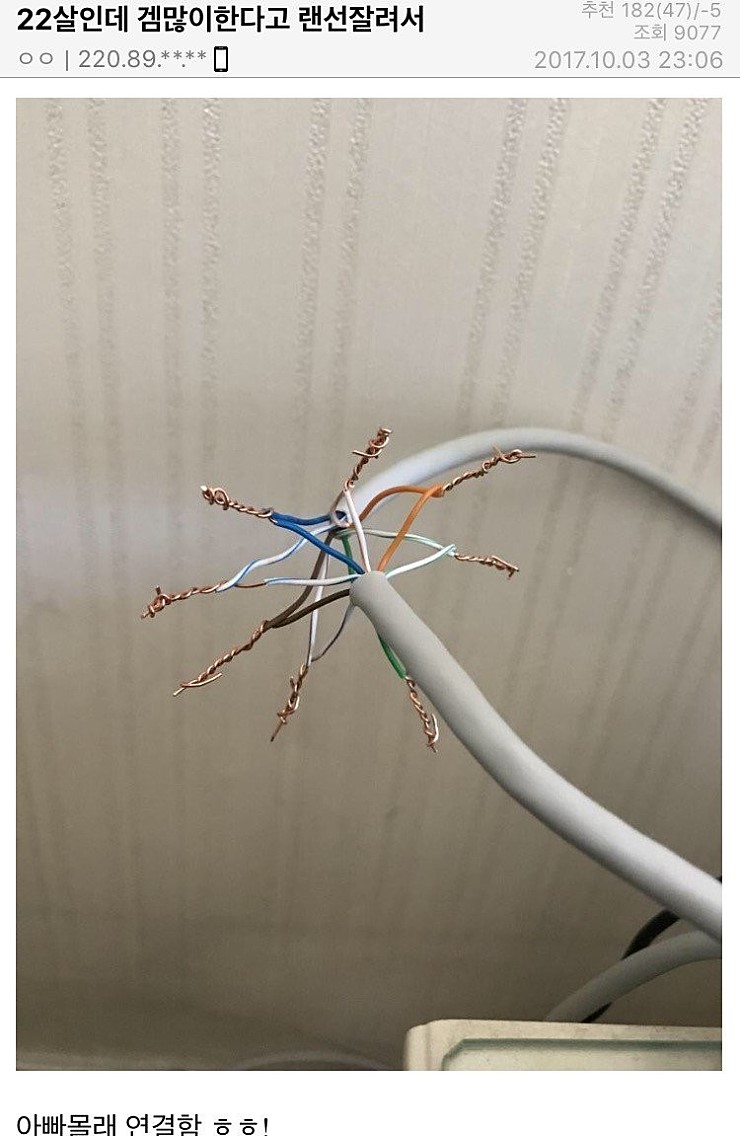 아빠가 성인인데도 겜한다고 랜선 잘림 | 인스티즈