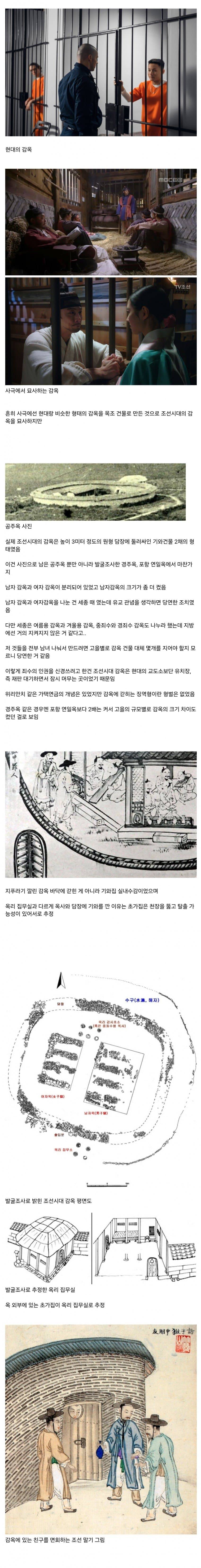 사극과 다른 조선시대의 감옥