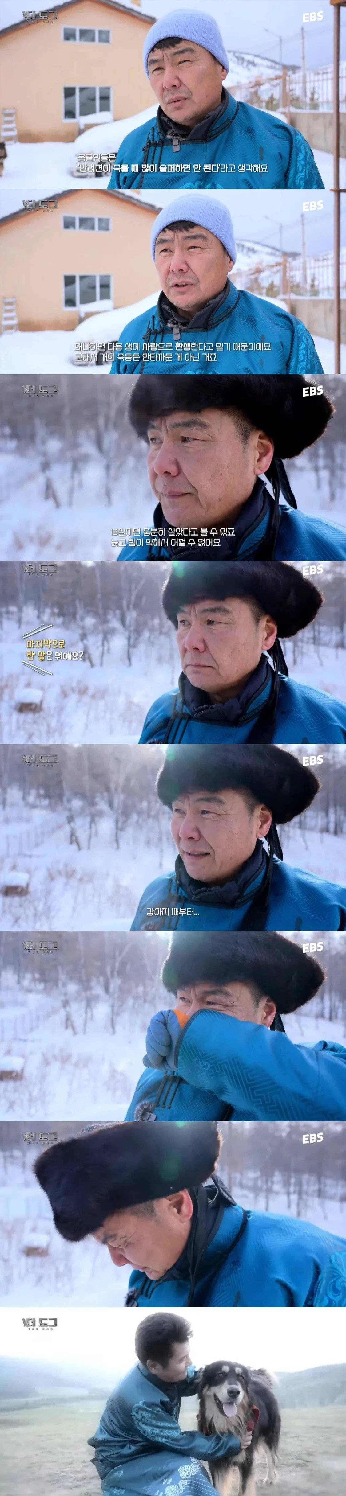 반려견 죽을 때 많이 슬퍼하면 안된다는 몽골인들