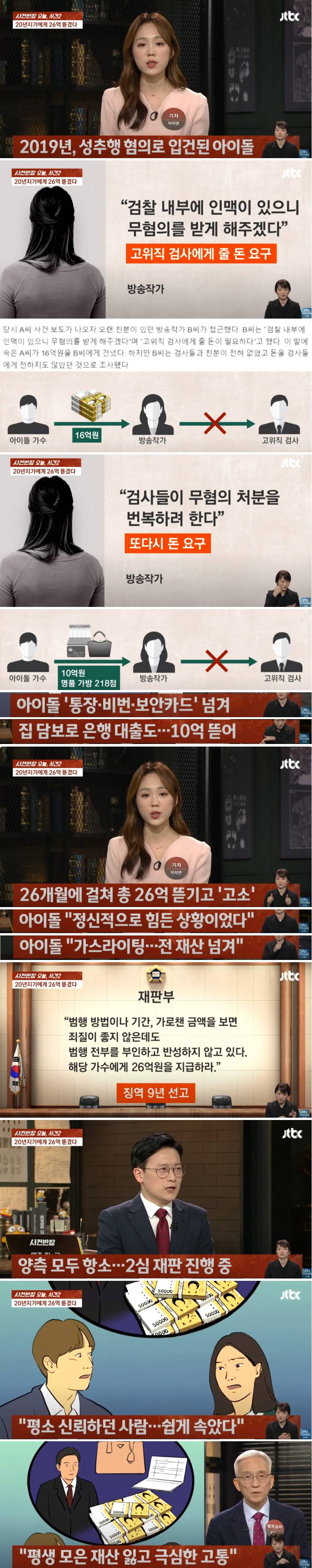 방송작가에 26억 뜯긴 유명 아이돌