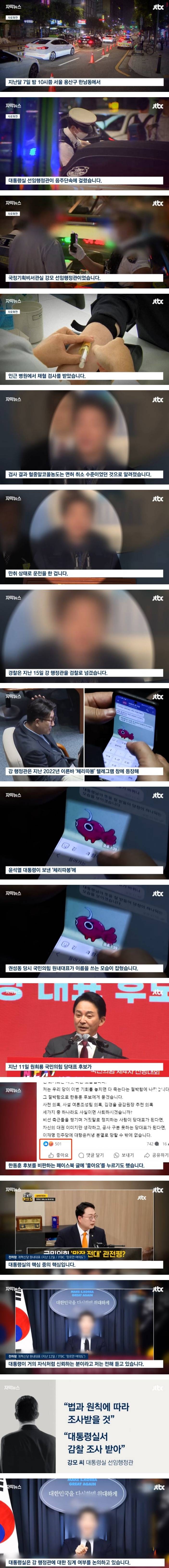 만취운전 대통령실 선임행정관