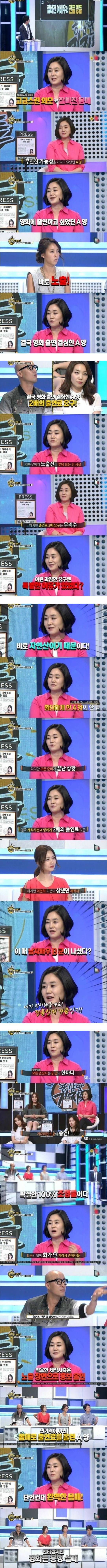 출연료 2배 요구한 여배우